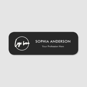 Custom Business Logo Basic Employee Staff Name  Name Tag