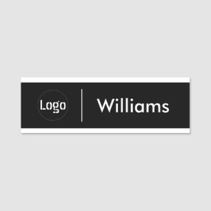 Custom Business Logo Basic Employee Staff Name Tag