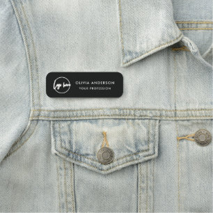 Custom Business Logo Basic Employee Staff Name Tag