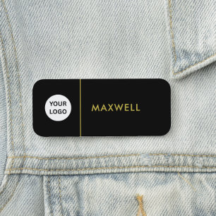 Custom Business Logo Basic Employee Staff Name Tag
