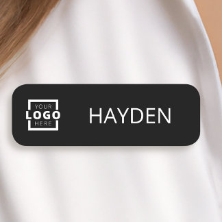 Custom Business Logo Basic Employee Staff Name Tag