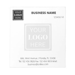 Custom Business Logo Basic Promotional Notepad
