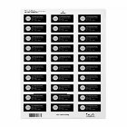 Custom Business Logo Black Return Address