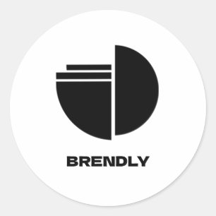 Custom Business Logo Brand  Classic Round Sticker