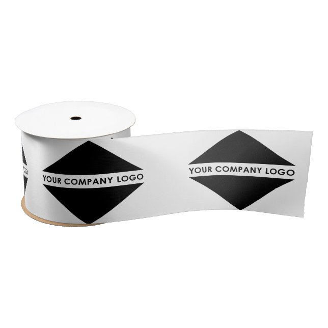 Custom Business Logo Brand Satin Ribbon (Spool)