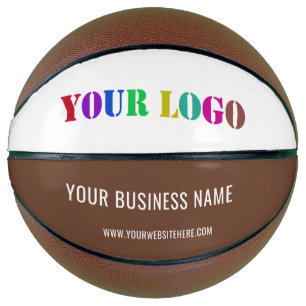 Custom Business Logo Branded Basketball Template