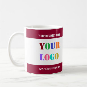 Custom Business Logo Branded Coffee Mug Example
