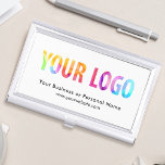 Custom Business Logo Branded Corporate Business Card Holder<br><div class="desc">Create your personalised professional business card holder with your own company logo and custom text. Custom branded business card holders are great practical corporate gifts for executives and employees,  and they add a professional touch and promotional value to presenting your cards to customers. No minimum order quantity.</div>