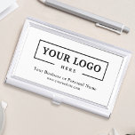 Custom Business Logo Branded Corporate Business Card Holder<br><div class="desc">Create your personalised professional business card holder with your own company logo and custom text. Custom branded business card holders are great practical corporate gifts for executives and employees,  and they add a professional touch and promotional value to presenting your cards to customers. No minimum order quantity.</div>