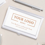 Custom Business Logo Branded Corporate Gold Business Card Holder<br><div class="desc">Create your personalised professional business card holder with your own company logo and custom text. Custom branded business card holders are great practical corporate gifts for executives and employees,  and they add a professional touch and promotional value to presenting your cards to customers. No minimum order quantity.</div>