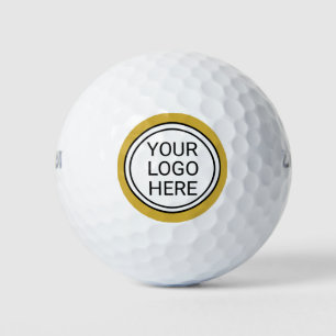 Custom Business Logo Branded Gold Golf Balls
