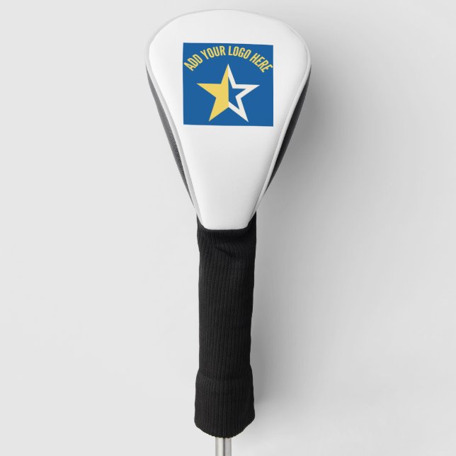 Custom Business Logo Branded Golf Head Cover (Front)