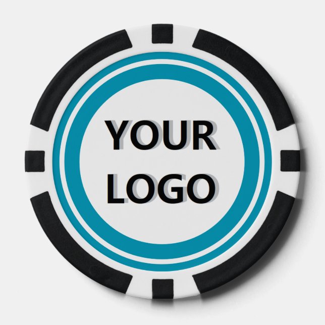 Custom Business Logo Branded Poker Chips Example (Front)