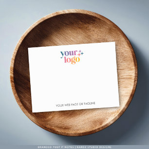 Custom Business Logo Branded Post-it Notes