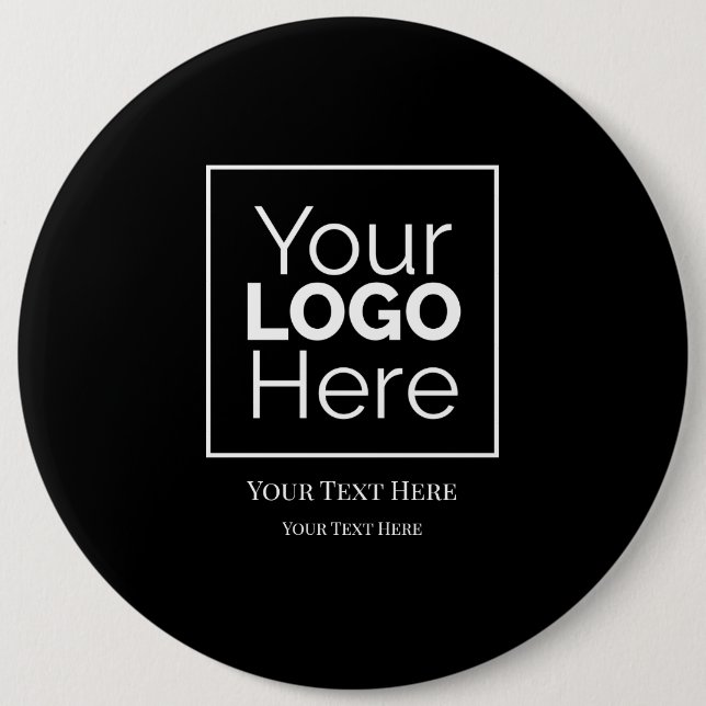 Custom Business Logo Branded Professional  6 Cm Round Badge (Front)