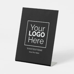 Custom Business Logo Branded Professional  Pedestal Sign