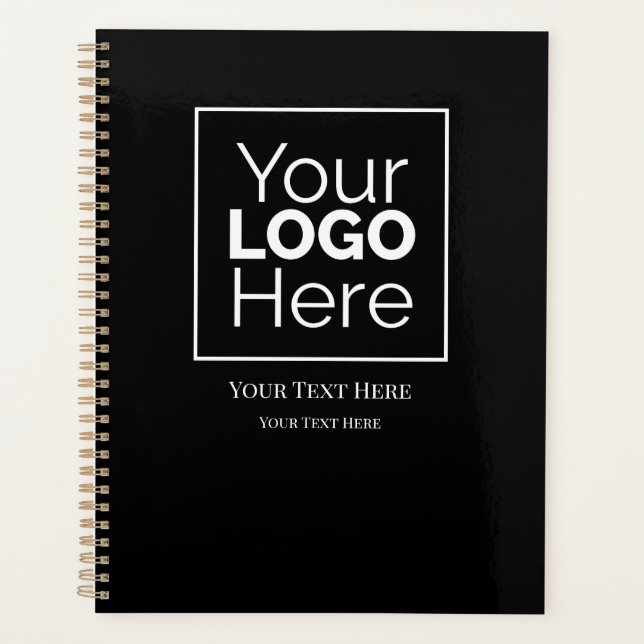 Custom Business Logo Branded Professional  Planner (Front)