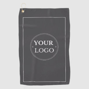 Custom Business Logo Branded Promotional Gray Golf Towel