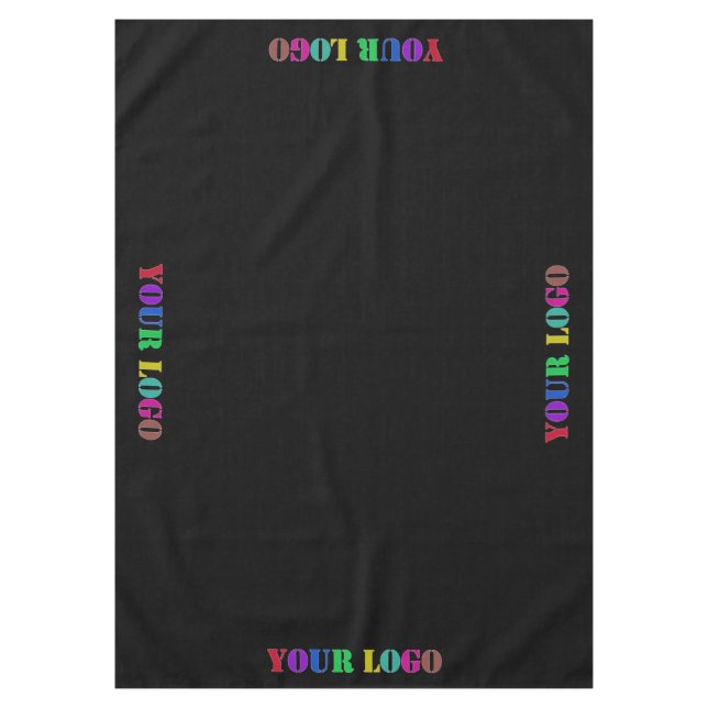 Custom Business Logo Branded Tablecloth Example (Front)