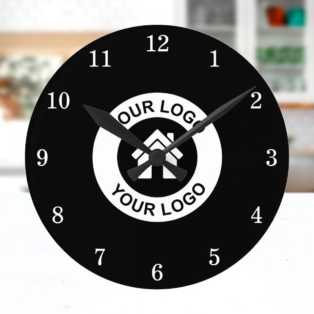 Custom Business Logo Branded Wall Clock (Creator Uploaded)