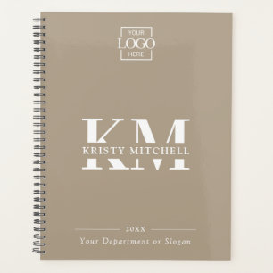 Custom Business Logo & Branding Monogram Initials Planner