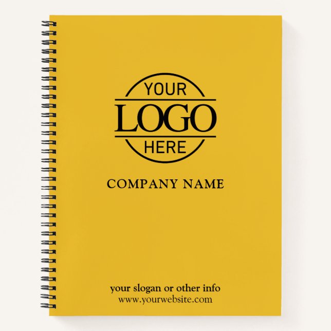 Custom Business Logo & Branding Promotional Gift Notebook (Front)