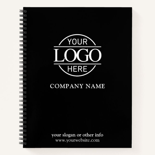 Custom Business Logo & Branding Promotional Gift Notebook (Front)