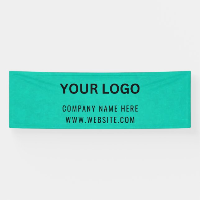 Custom Business Logo | Business Name & Website Banner (Horizontal)