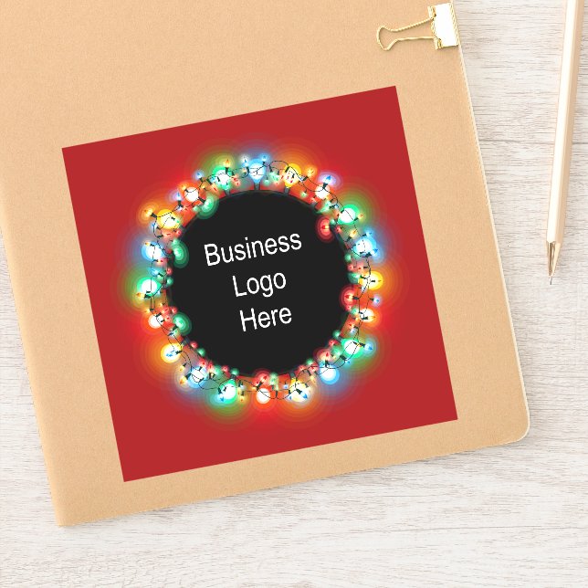 Custom Business Logo Christmas Holiday Light Bulbs (Notebook)