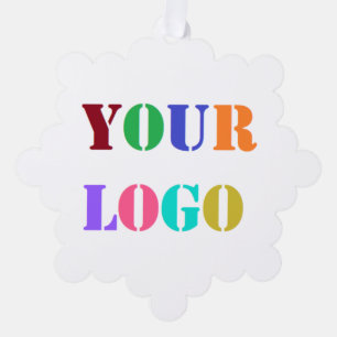 Custom Business Logo Christmas Ornament Card