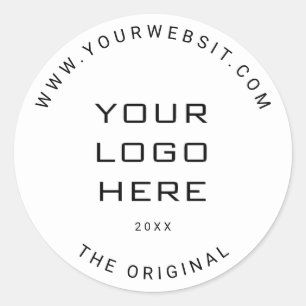 Custom Business Logo Classic Round Sticker