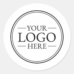Custom Business Logo Classic Round Sticker