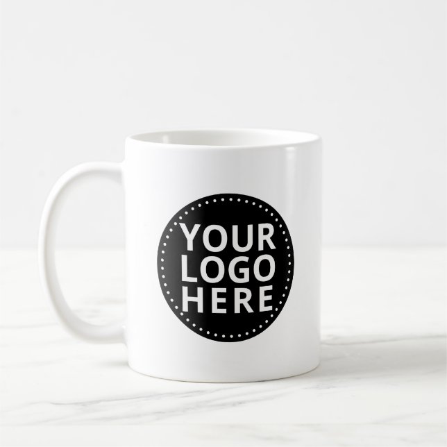 Custom Business Logo  Coffee Mug (Left)