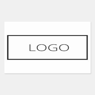 Custom Business Logo Company Branded Rectangular Sticker