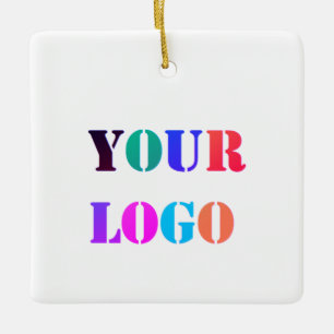Custom Business Logo Company Christmas Ornament