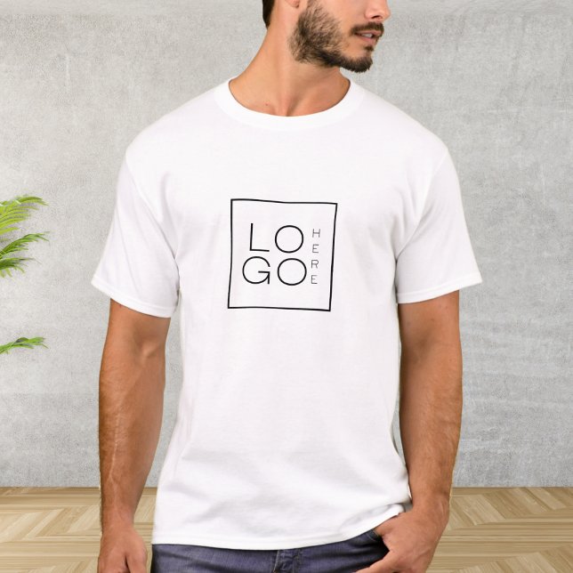 Custom Business Logo Company Event Minimalist T-Shirt (Creator Uploaded)