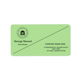 Custom Business Logo Company Name Label