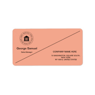 Custom Business Logo   Company Name  Label