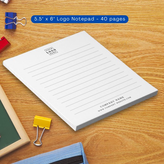 Custom Business Logo Company Name Lined Notepad (Custom Business Logo Company Name Lined Notepad)