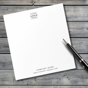 Custom Business Logo Company Name Professional Notepad