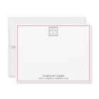 Custom Business Logo Company Name Red Border