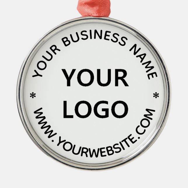 Custom Business Logo Company Personalised Office Metal Tree Decoration (Front)