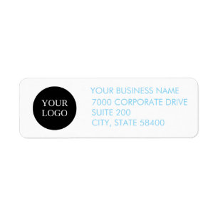 Custom Business Logo  Company Return Address 