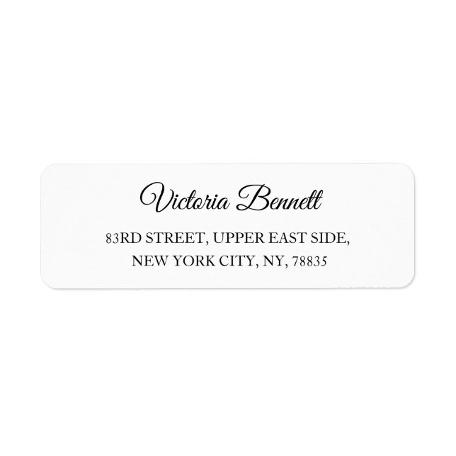 Custom Business Logo Company Return Address Label (Front)
