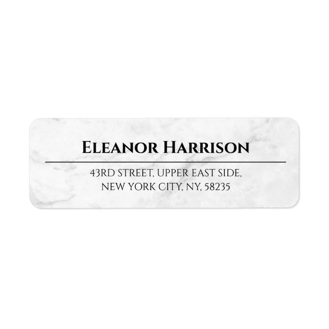 Custom Business Logo Company Return Address Label (Front)