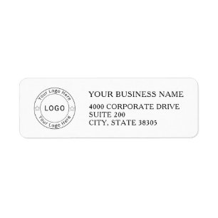 Custom Business Logo Company Return Address Label