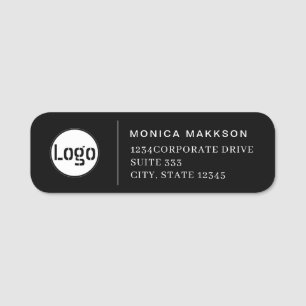 Custom Business Logo Company Return Address Name Tag