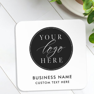 Custom Business Logo Company Square Paper Coaster