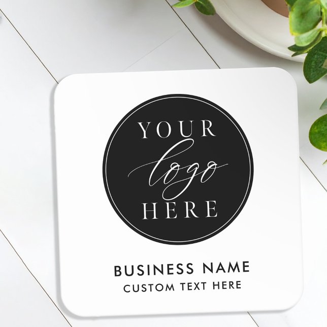 Custom Business Logo Company Square Paper Coaster (Creator Uploaded)