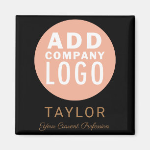 Custom Business Logo Company Staff Employee Name T Magnet
